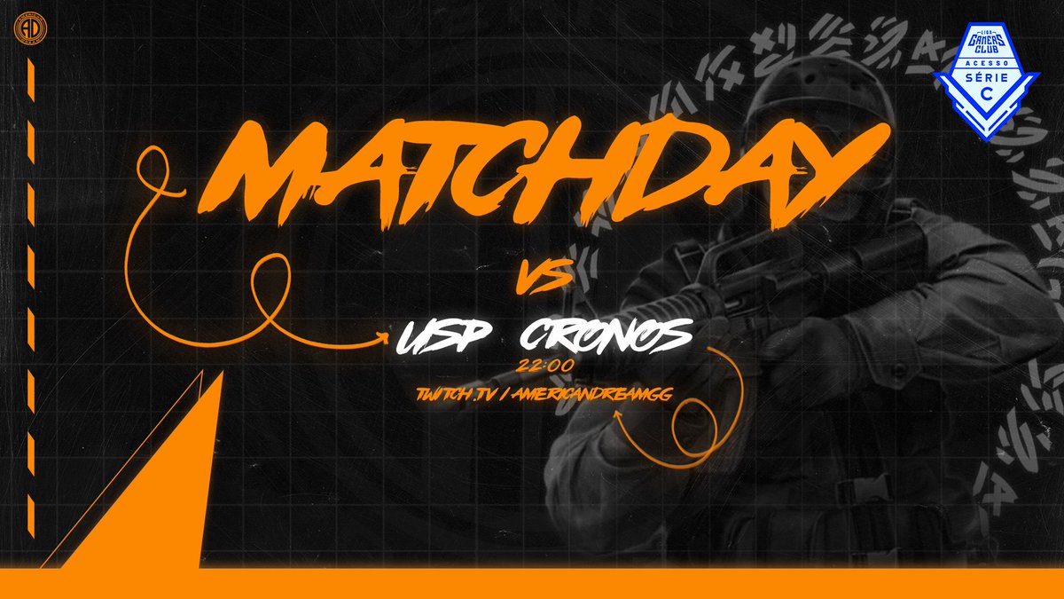 americandreamgg's tweet photo. ¡JUGAMOS SERIE C! 🔫
En 30 minutos (22:00HS 🇦🇷) nuestro roster de #CSGO estará jugando 🆚️ #UspCronos por la #SerieC by @GamersClubCSes.
¡VENÍ Y MIRÁ NUESTRO MATCH! 🔥
📺 https://t.co/ENfHvy8Vwo
#BeADreamer 🧡 https://t.co/DjOPraR4fq