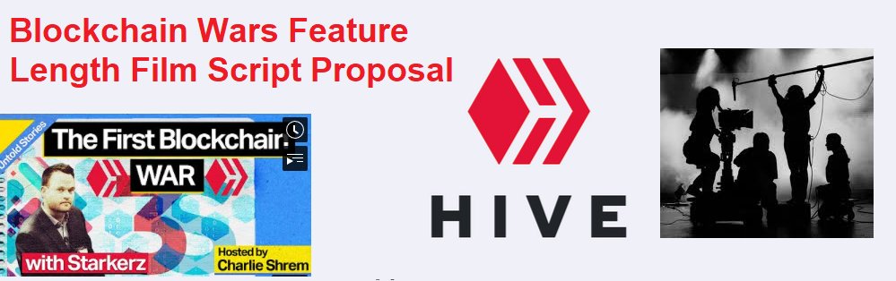 TraciYorkWriter's tweet photo. Hey #Hive friends! The #Blockchain Wars #Film Script Proposal has 2 more days to go &amp; could use some #community support. Please vote (&amp; tell your friends) so this 1st step towards seeing the @hiveblocks origin story on the big screen can go forward!

https://t.co/ewCQnASu0P https://t.co/1kaSkKZFZC