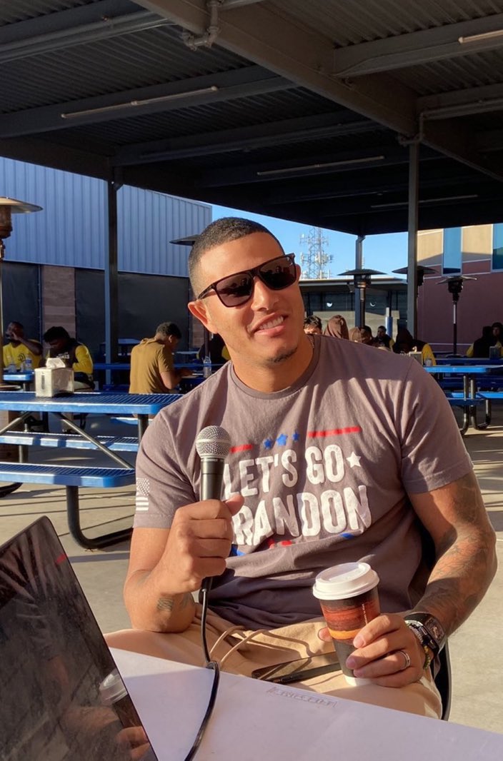 KUSI News on X: Padres superstar Manny Machado repping a “Let's