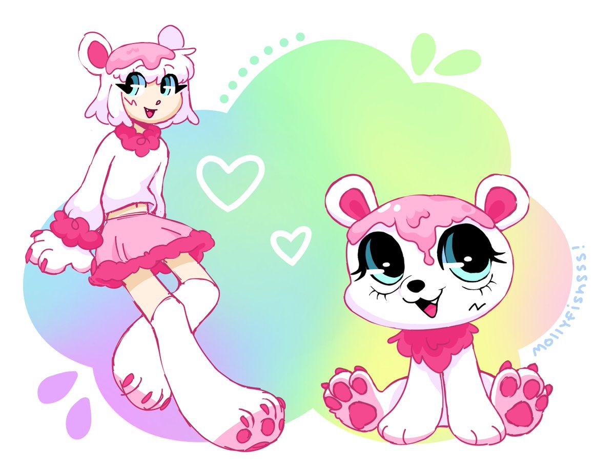 milliebeadz's tweet photo. lps polar bear fanart 
#littlestpetshop #cute #artist #drawing #illustration #character #oc #originalcharacter #polarbear #furry #lps #lpsart https://t.co/wEzNX3Co68