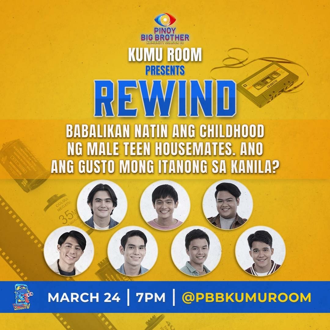 PBBabscbn's tweet photo. Ultimate throwback with our teen housemates! Comment your questions now at abangan mamaya LIVE at 7:00PM, @pbbkumuroom ang kanilang mga sagot! Kitakits, Kumunizens at Team Online! #PBBkumuTeens #PBBKumunity https://t.co/2eUcBqEKRW https://t.co/IEH3I3YCXK