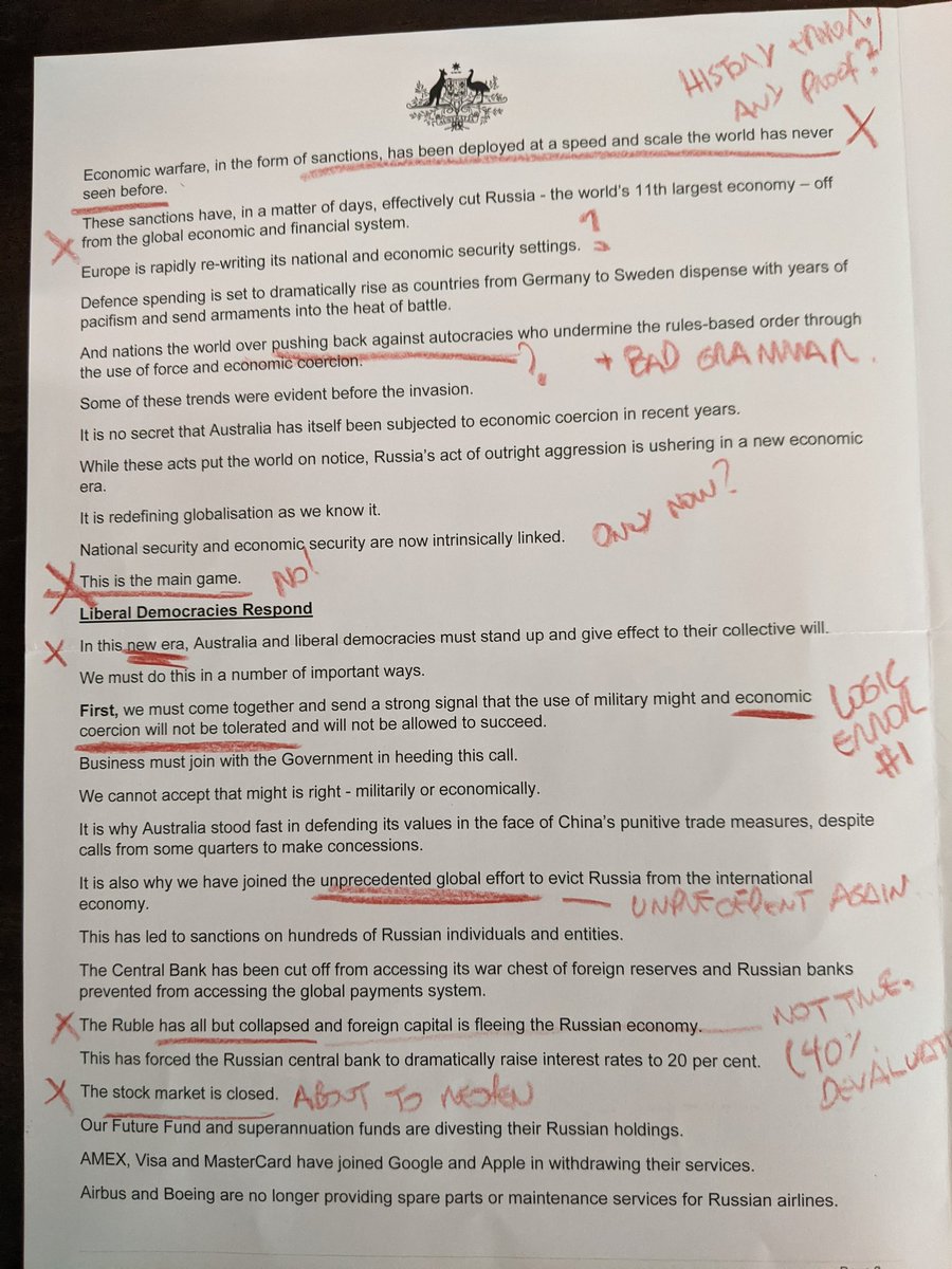 nandotinoco_'s tweet photo. Dear @JoshFrydenberg . I didn't ask for a copy of your opportunistic speech using Ukraine's plight to try to win an election. Since you sent me one, I took the time to give you feedback. Thank you. CC @Mon4Kooyong #votejoshout https://t.co/bb2KXGdrxh