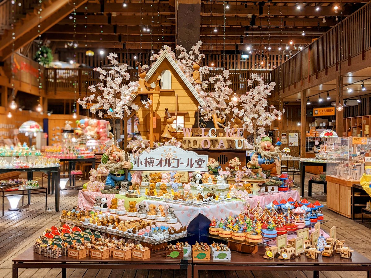 🌸Spring has come!🌸 ひと足早く #小樽オルゴール堂 本館1階のメイン