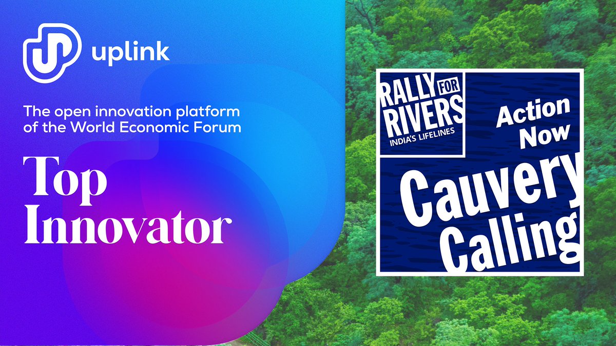 rallyforrivers's tweet photo. We are excited to announce that we have been selected as a winner of the @WEFUpLink World Economic Forum @1t_org Trillion Trees: India Challenge! We are looking forward to planting 2.42 billion trees in Cauvery Basin. 

https://t.co/3uGyOmwM6O https://t.co/AgLb9Meh46