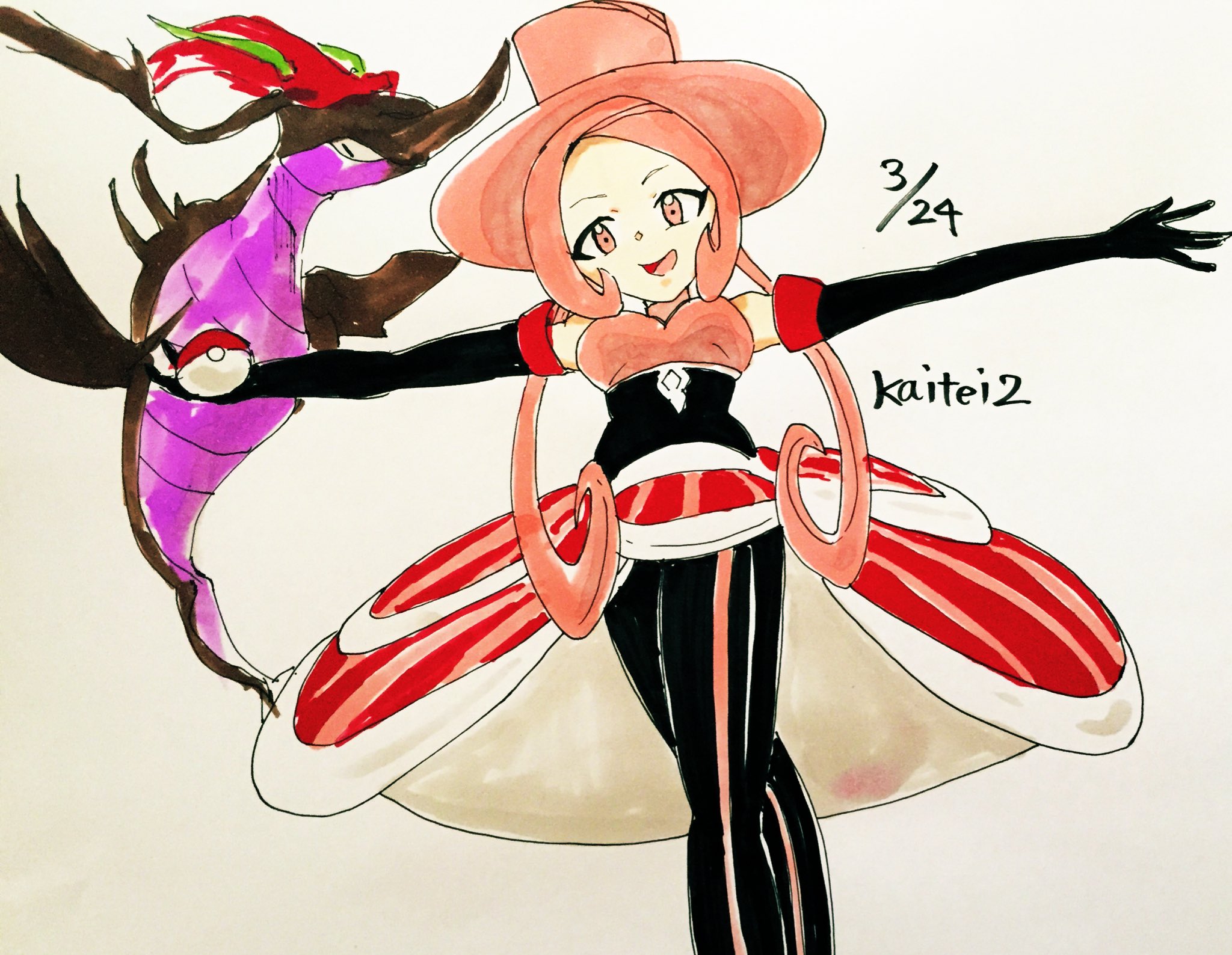 Kaitei2 わたくしと 対戦 いいですわよ ポケモン バトルシャトレーヌ ラジュルネ Xy Or Oras ドラミドロ 絵描きさんと繋がりたい T Co Comwve9a7h Twitter