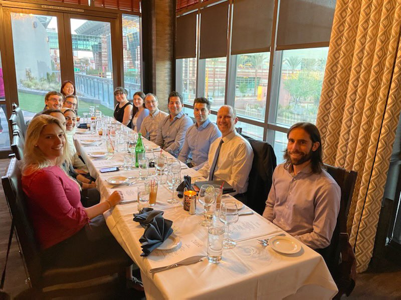 .<a href="/UCRadRes/">UCRadRes</a> dinner.  Love this #AUR22 crew.  #RadFam #nomnom.