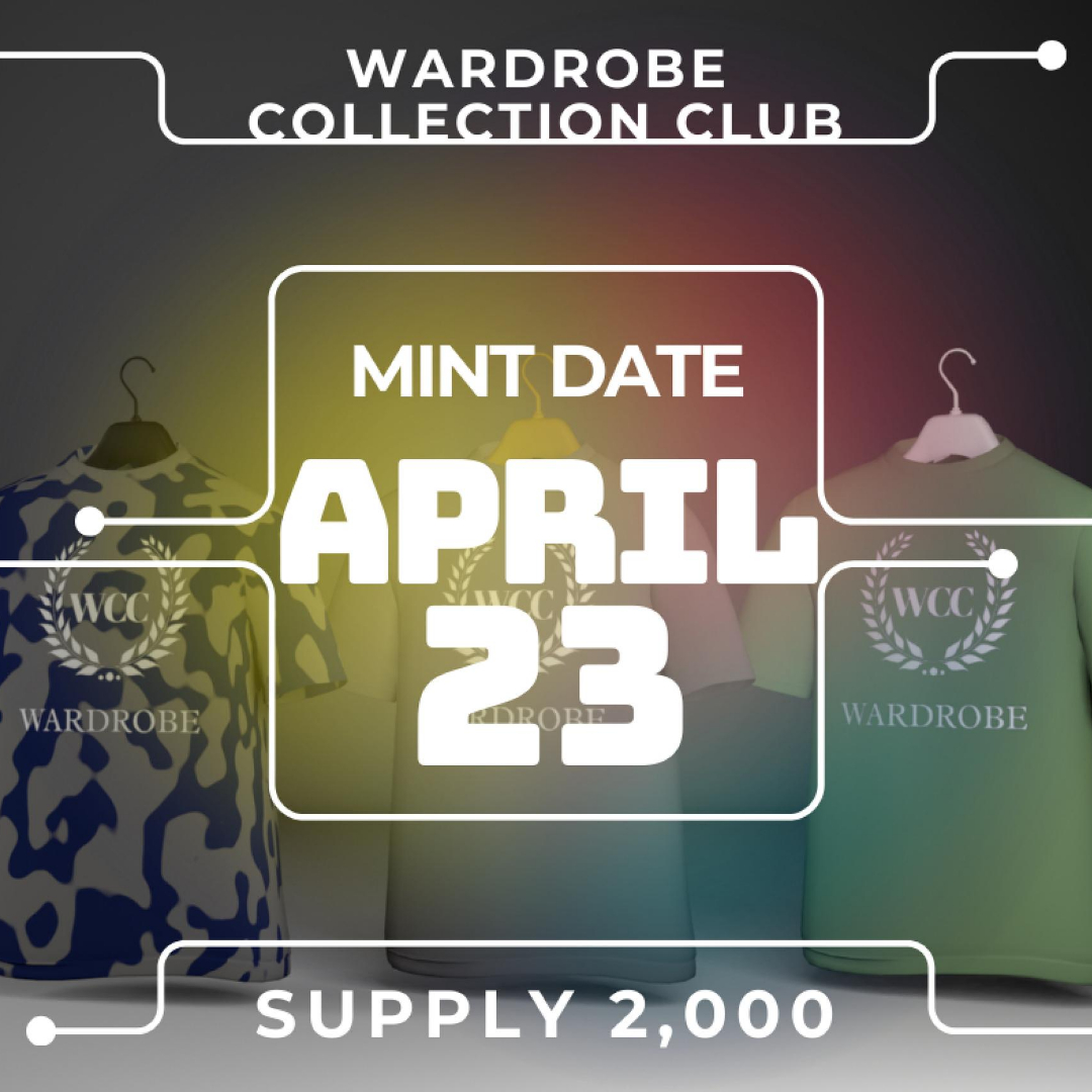 Wardrobe_Club's tweet photo. 🚨MINT DATE &amp; SUPPLY RELEASED 🚨
 
🎉To celebrate we are giving away 20 WHITELIST SPOTS!
 
To enter:
1 Follow @Wardrobe_Club
2 Retweet and Like
3 Tag 3 friends
 
🏆Winners announced in discord: https://t.co/7L415t1pYV in 48 hrs
 
#NFTGiveaway #NFTCommunity #NFT #NFTGiveaways https://t.co/aNNezEhYSu