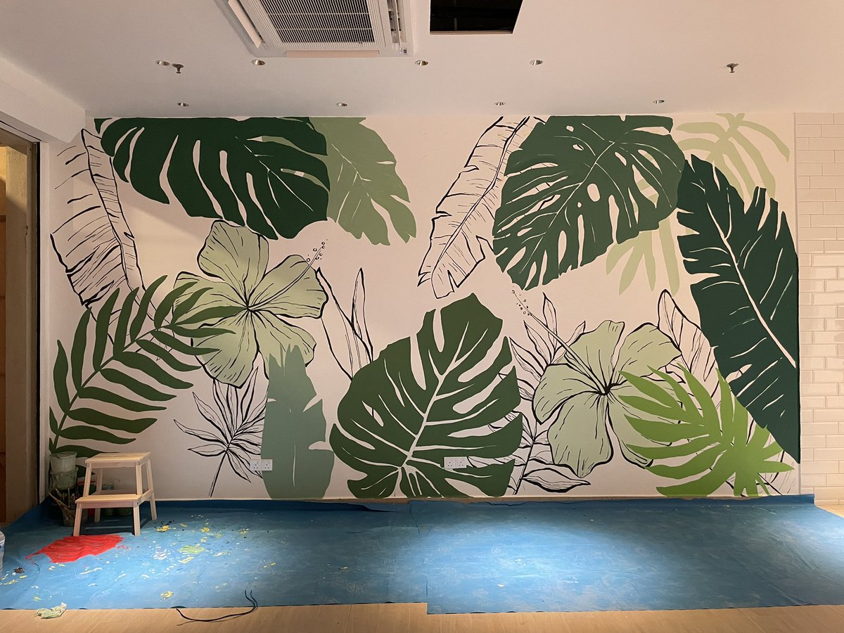 daphnesiaw's tweet photo. #art Artwork progress in #penang ! So happy to be able to travel again https://t.co/afyqrvY2y9