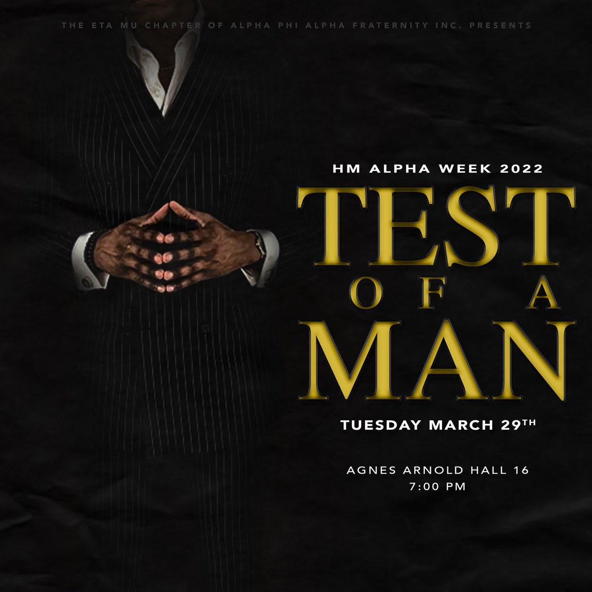 NaamanOuting's tweet photo. I encourage all gentlemen to attend this event, you don’t want to miss. https://t.co/rGrozXIIlX