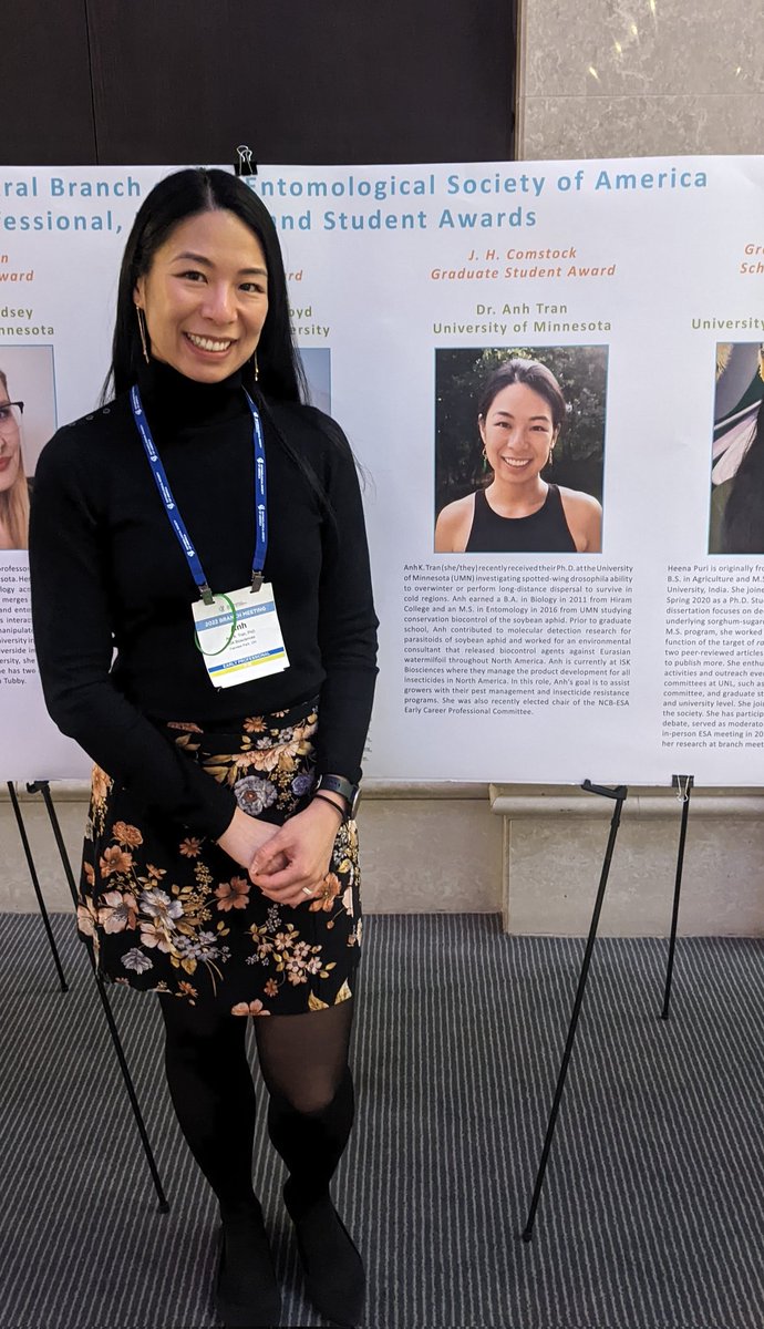 anh_bugs's tweet photo. I am thrilled to be the recipient of the NCB J.H. Comstock award! I would not have received this award if it wasn't for my friends, colleagues, mentees/mentors, & advisers who supported and inspired me during my graduate career. Thank you! π
#EntoPOC #EntSoc #NCB https://t.co/j1hXqxuAvV