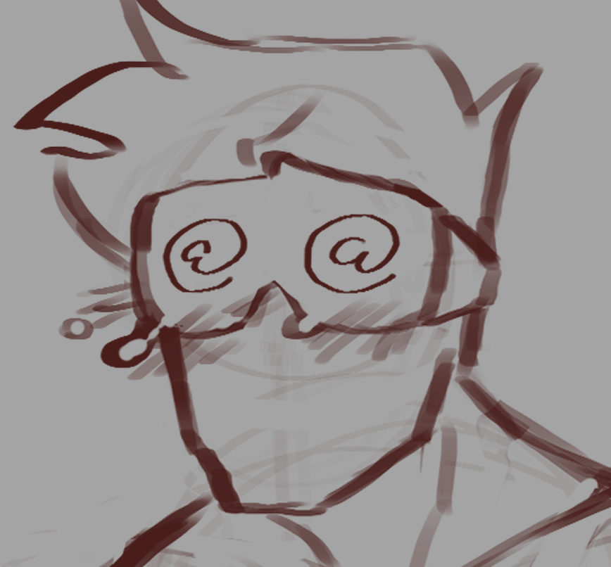 「practicing expressions for someone who d」|ANDY!!! is trying his bestのイラスト