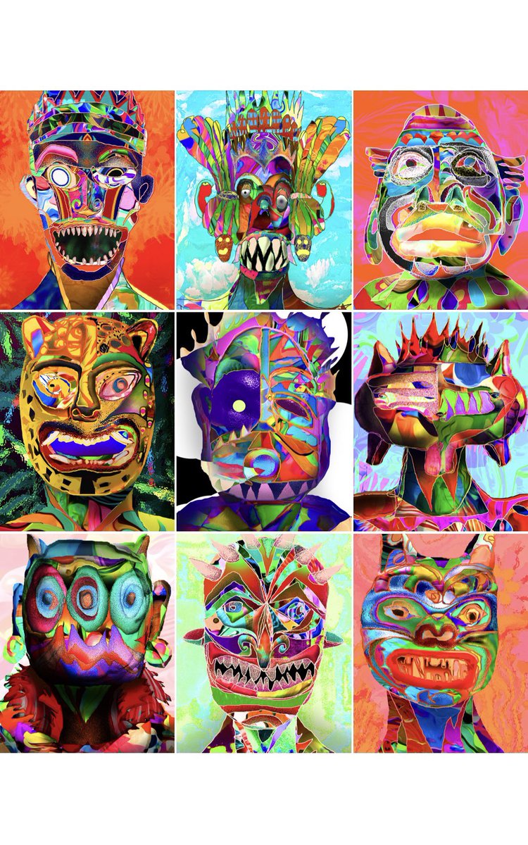 รีพินกันครับ ชาว #NFTTHAILAND👺👹
ตั้งใจวาดมันส์มืออยากให้หลายๆคนได้เห็น “TRIBEY” Tribal mask 1 line style