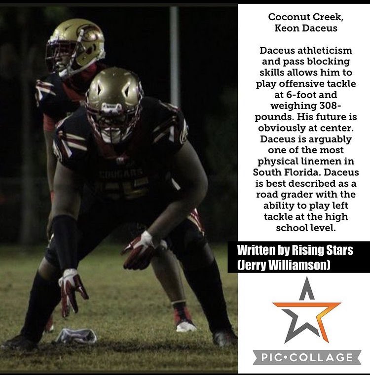 DaceusKeon's tweet photo. Blessed to be top 10 OL in the Class of ‘24 in SouthFlo 🔒🖤 https://t.co/7FngsMQF0n