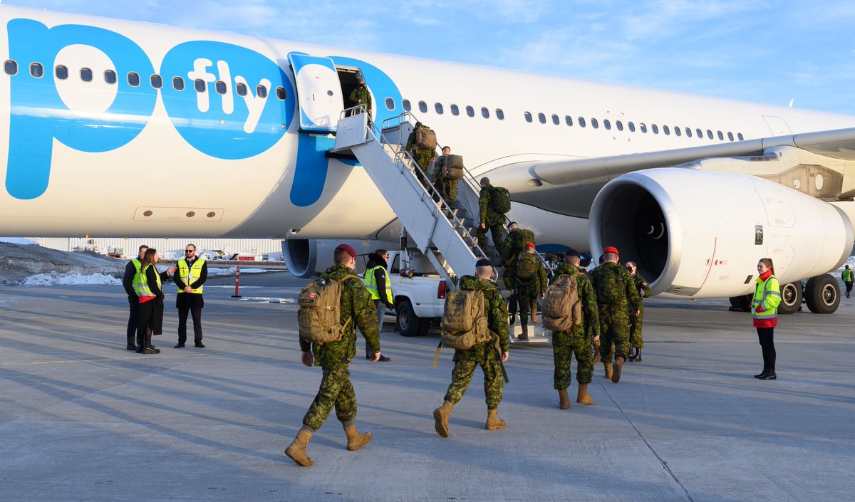 “Today approximately 80 troops from 5e Régiment d’artillerie légère du Canada are en route to Latvia to increase our #OpREASSURANCE footprint. #BZ for their support of this critical deterrence mission. @2divca_2candiv #WeAreNATO”