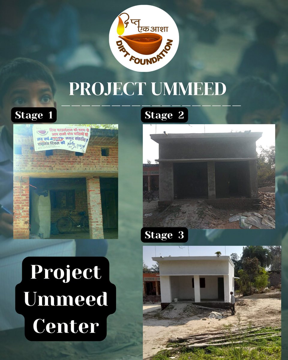 dipt_foundation's tweet photo. We are happy to share the progress image of our very first centre.
Thank you for your love and blessings, Soon it will be ready to serve 🙏
#childempowerment #socialwork #diptfoundation #projectummeed https://t.co/0u3j222hGN