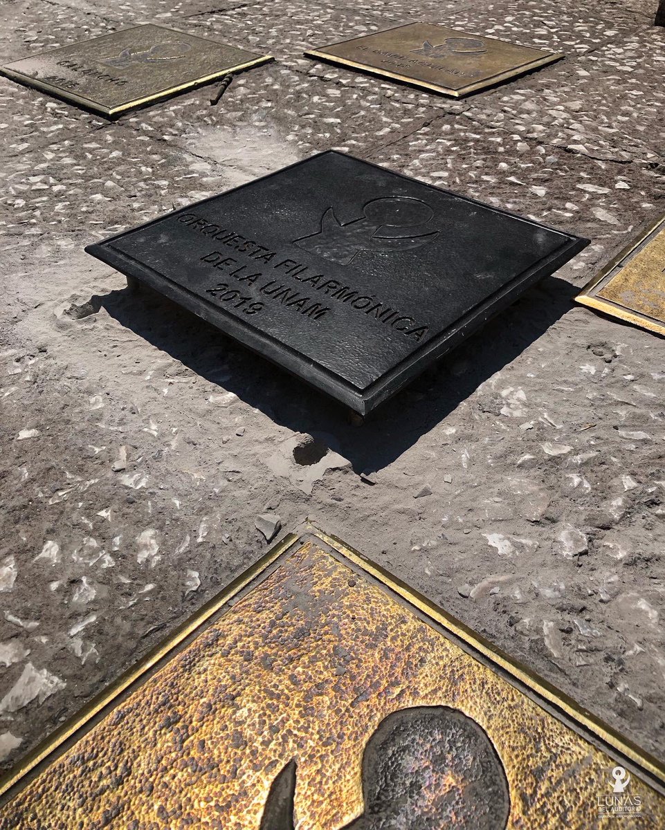 LunasAuditorio's tweet photo. ¡El #PaseoLunas tiene nuevas placas! 

Se colocan la primera vez que un artista recibe un reconocimiento de las Lunas y a partir de hoy, encontrarás en la explanada del @AuditorioMx los nombres de los galardonados en las #Lunas2019. https://t.co/EvhYBgupul