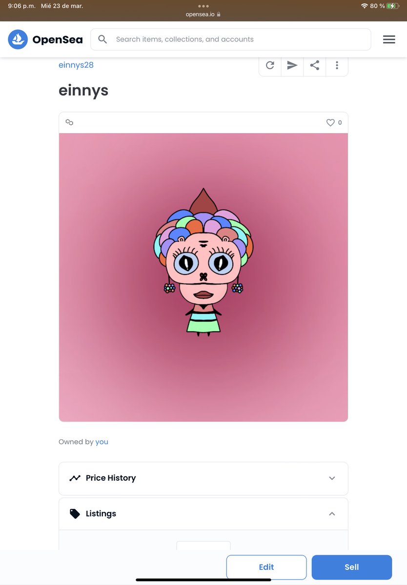 einnys28's tweet photo. The first piece of this collection is now on sale. Very soon they will have it complete #NFT #NFTs #NFTCollection #opensea https://t.co/epObGOZ6d2