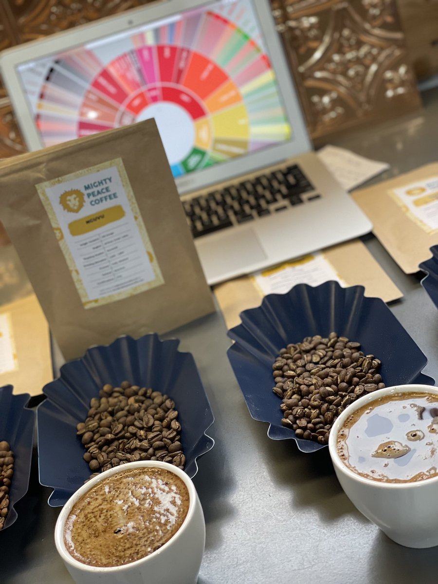 We cupped some fabulous coffee today! #Bett2022 #specialtycoffee #coffeeroaster #chicagocoffee #starvedrock