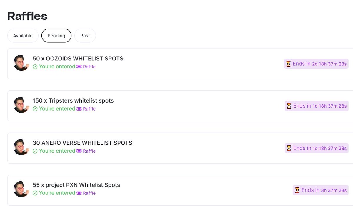 🚀New Raffles out now for holders! 🚀