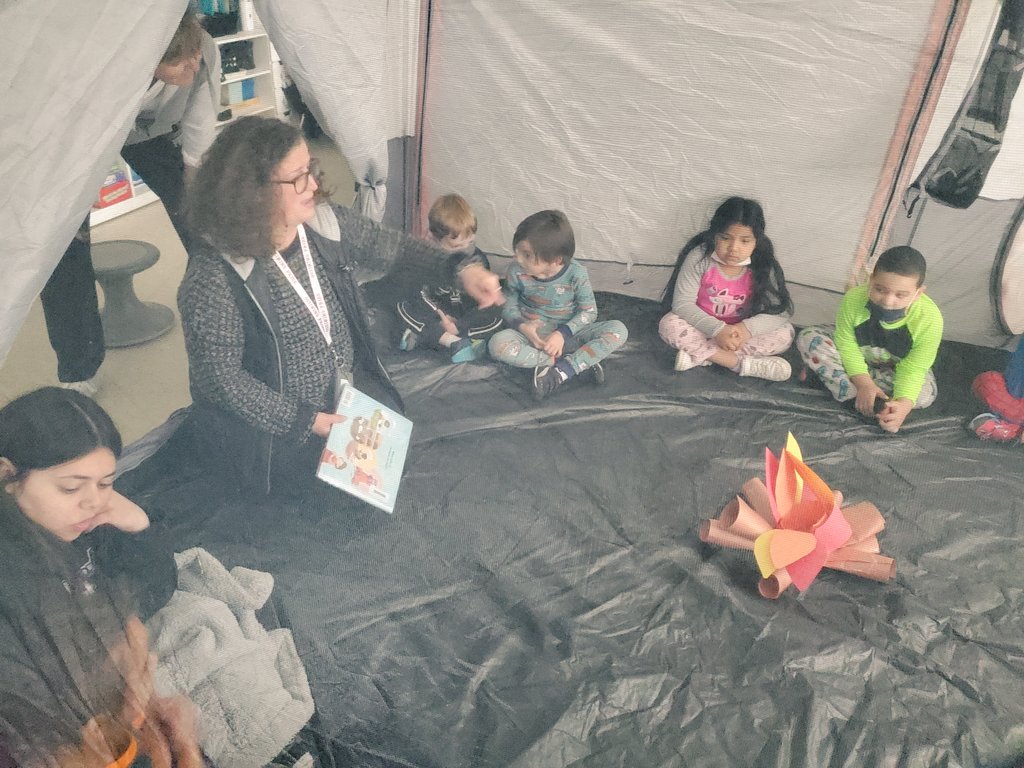 When your students share that they have never been camping before, and you realize that neither have you...you run out, get what you need, and experience it together. #ReadingWeek #ClassroomCampout Thank you @ComSchoolLeader for the Awesome book choices and joining in on the fun!