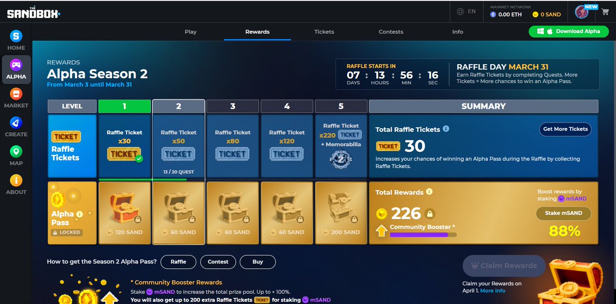 HellerYra's tweet photo. @TheSandboxGame I just participated in the daily #SandboxAlphaS2Contest for a chance to earn up to 1,000 $SAND! Starting March 22 - Ticket Day. Check out my screenshot below!
👇 #SandboxAlphaS2 https://t.co/xhKNArB77G
