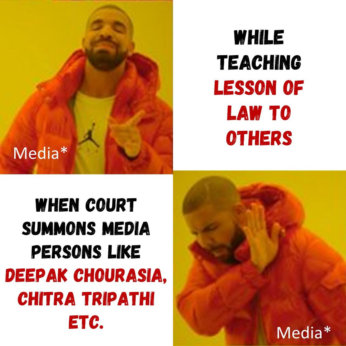 BREAKING NEWS."Mafia Media Exposed"
है किसी मीडिया वाले में हिम्मत इस न्यूज़ को चलाने की.!?👇
दीपक चौरसिया की मुश्किलें लगातार बढ़ती जा रही है
गिरफ्तारी की तलवार उसके सर पर लटक रही है क्योंकि उसके ऊपर POCSO Act लगा है और warrant जारी हो चुका है.!

Now why #CriminalsBehindCamera ?
