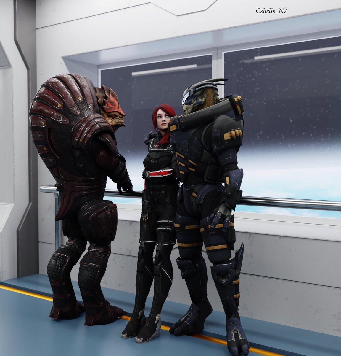 WildCardHoney's tweet photo. In between missions #masseffect #blender3d #3drender #3dart #digitalart https://t.co/8k8WaAMqRe