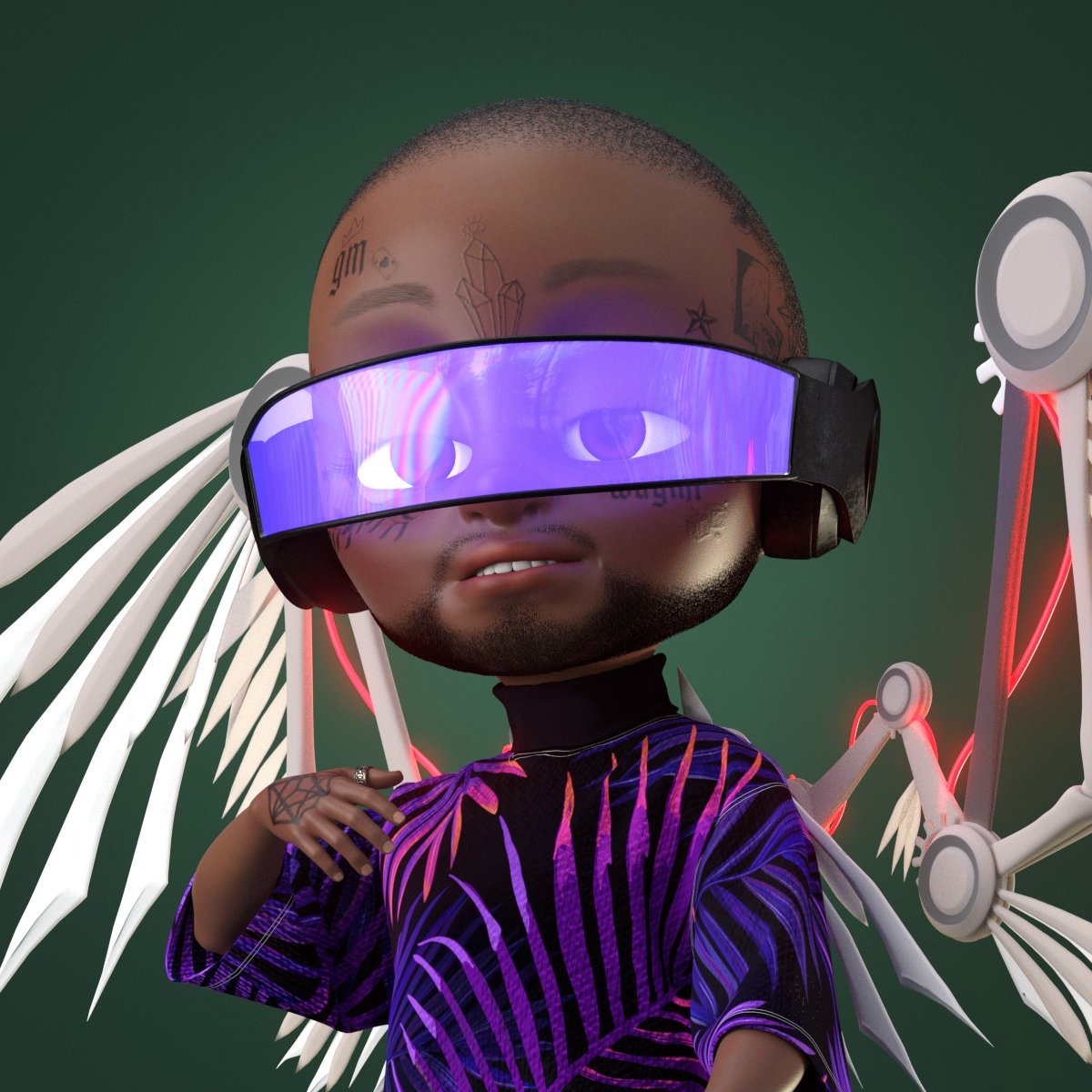 skullyneon's tweet image. Soooo fly #Modz3DEvolution