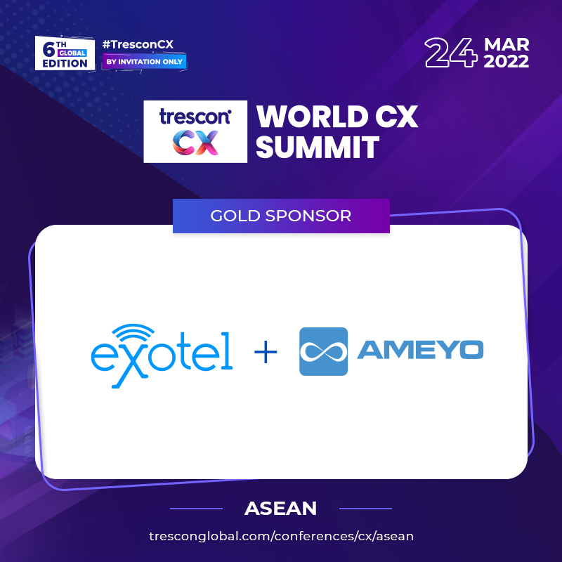 TresconGlobal's tweet photo. Meet @Exotel - Gold Sponsor at World CX Summit - ASEAN

Visit Exotel's Booth &amp; speaker session and the most interactive participant stands a chance to win an amazon voucher worth 200 $ through a lucky draw.

Head to Exotel's booth: https://t.co/ky17tt4gcP
 
#WCXSASEAN https://t.co/9SiUN44srk