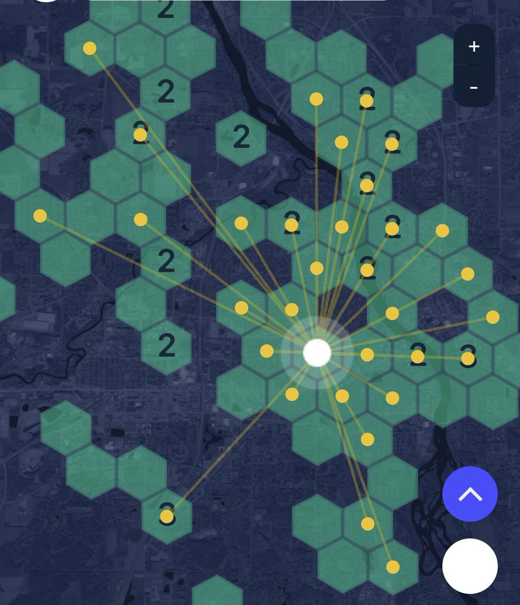 johnnybeacons's tweet photo. Guess the antenna? Don’t pay attention to the missed hex’s. Those are mostly just a circle jerk of spoofers. #hexllc #helium $hnt https://t.co/8TzLu9Eg92