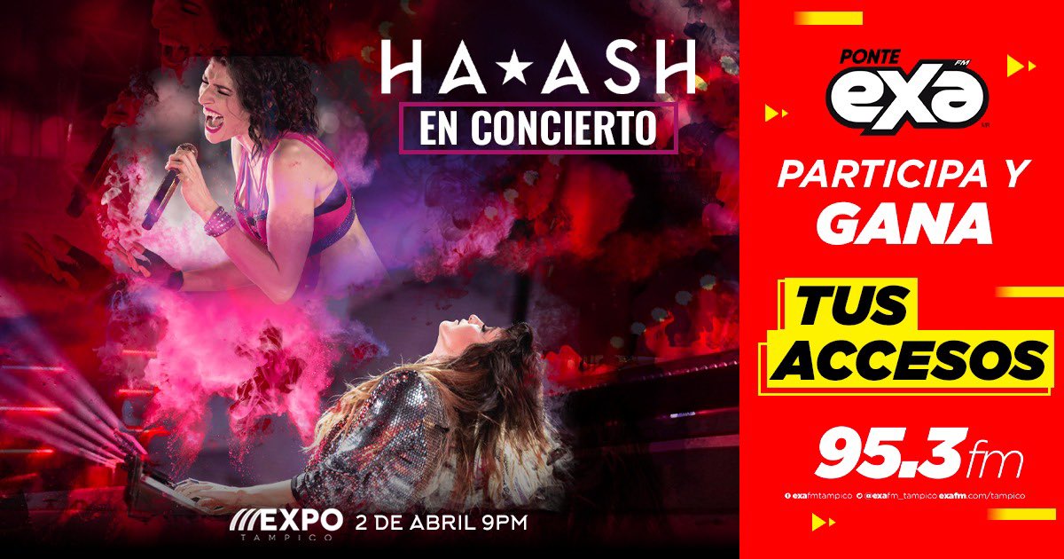 exafm_tampico's tweet photo. GANA ACCESOS PARA @haashoficial! ✨😍… escucha a los locutores del 95.3 📻 y entérate cómo ganar! #concierto #hassh #tampico #exafm #exatampico #Tamaulipas https://t.co/Spe5cN44h1