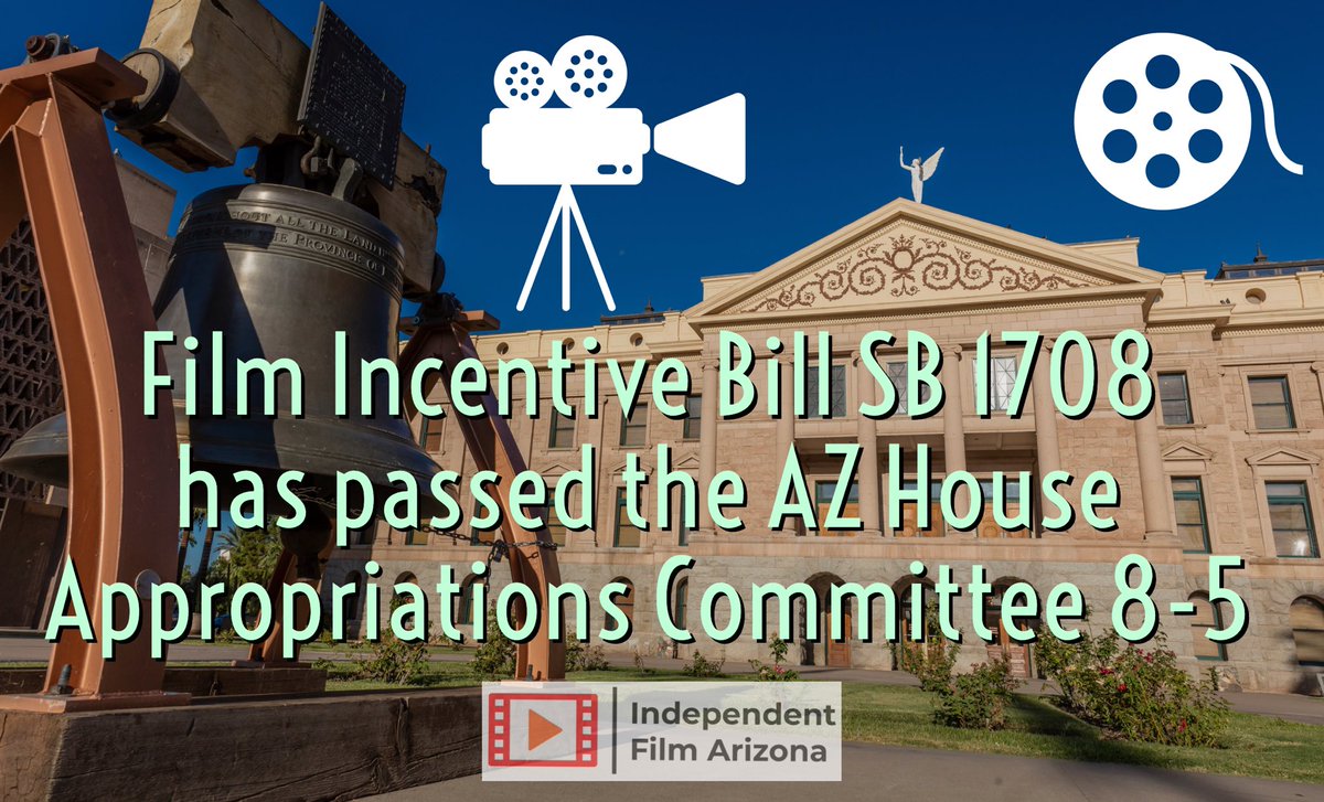 📣 Next, the bill will most likely be amended and brought to the house floor for a final vote before it hopefully, heads to the Governor for approval.￼ 

💻 Please stay tuned for the next steps in supporting the final approval of this Film Incentive Bill SB1708. 

#SB1708