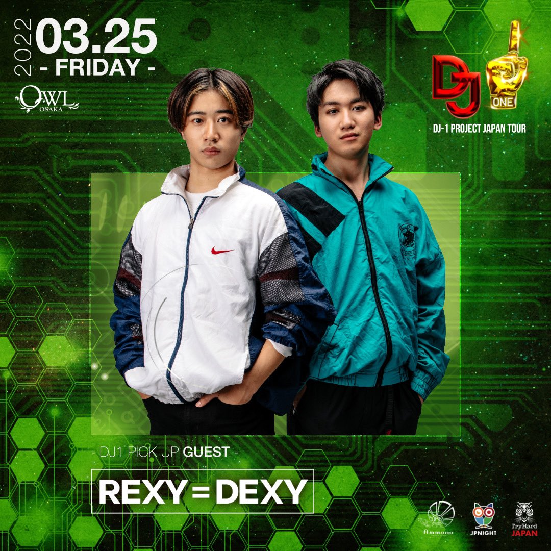 DJ1_JAPAN's tweet photo. DJ-1 PROJECT JAPAN TOUR
3/25
名古屋 SANGO MAY
大阪 OWL REXY=DEXY
東京WARP 
https://t.co/RRRIGrKmlFヤマムラタケヒロ

一年間に及ぶ予選の終盤戦、人気DJ達の全国ツアーがスタート✨
公式　HP https://t.co/JOt7VkJGg9
Youtube　https://t.co/IeLgog9xtT https://t.co/22ZLdqFBTS