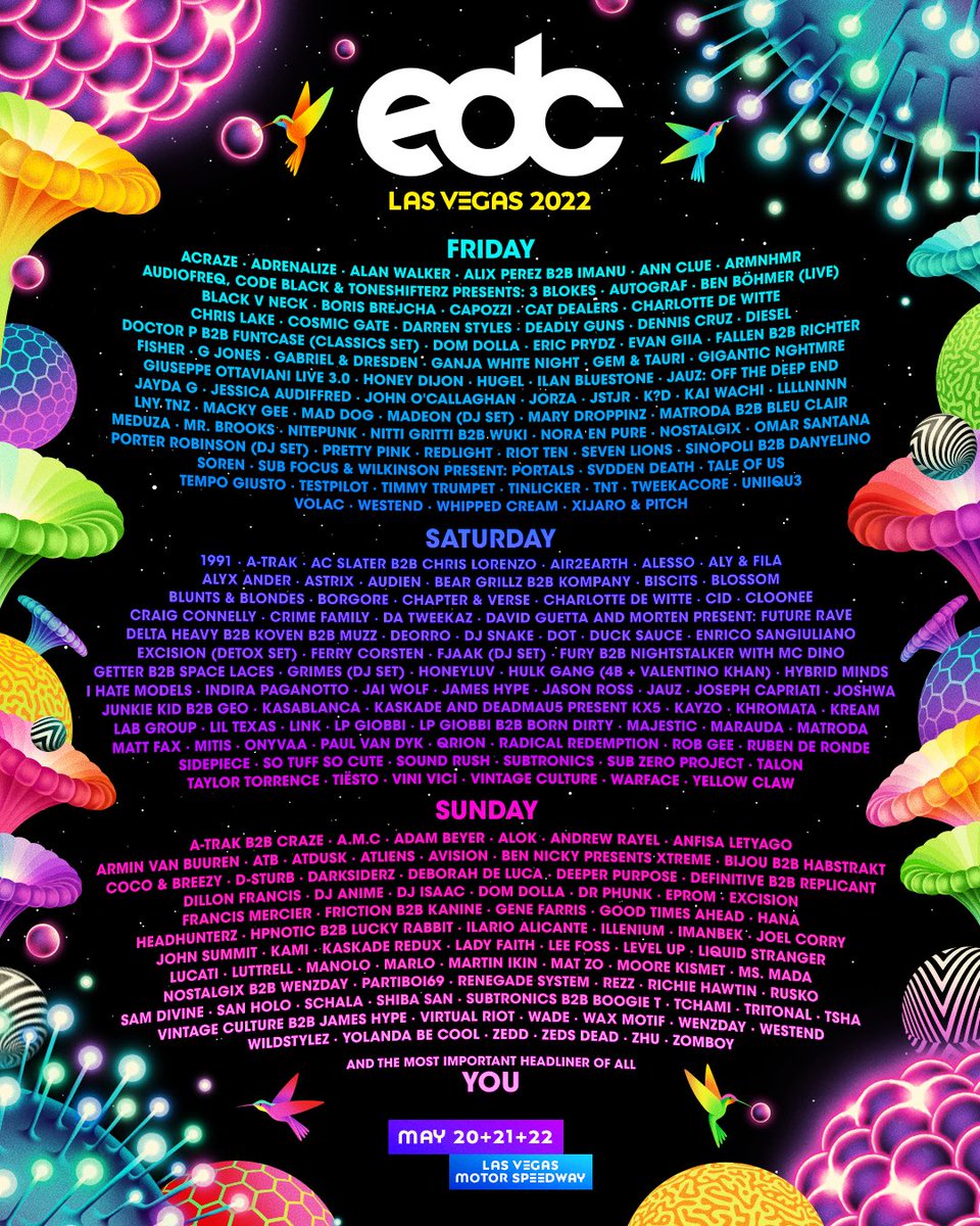 EDC Las Vegas 2025 Lineup Rumors Tickets Schedule Map Dates