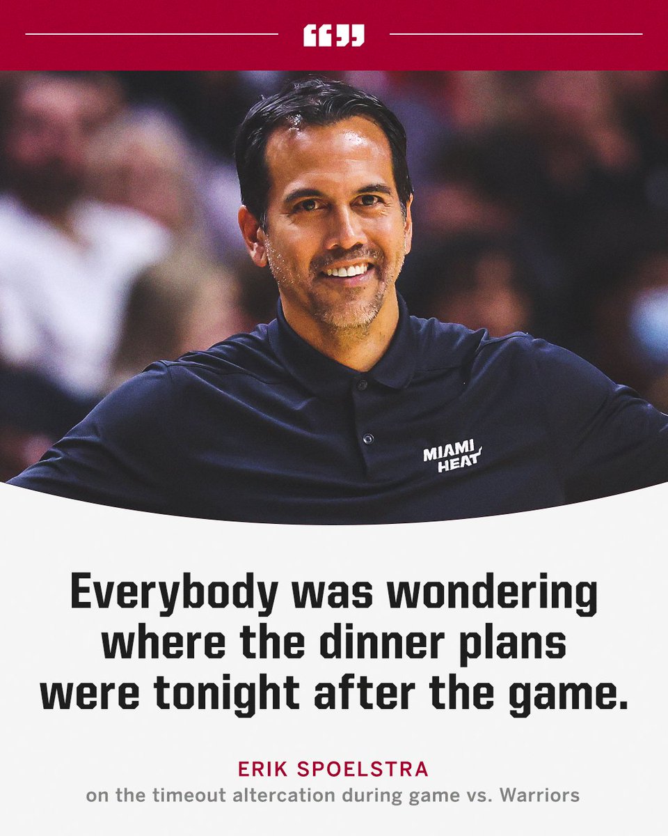 SportsCenter's tweet photo. Coach Spo had jokes about the Heat's timeout argument 😅 https://t.co/jDmxWsDjMb
