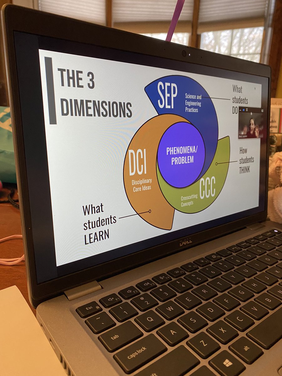 Started grad class last week because I’m a bit insane, but I’m excited to dive deeper into 3D learning with the NGSS and new PA STEM standards. This is one of 2 classes needed to complete my Master’s and 1 step closer to achieving my goal. 😃 #STEMed