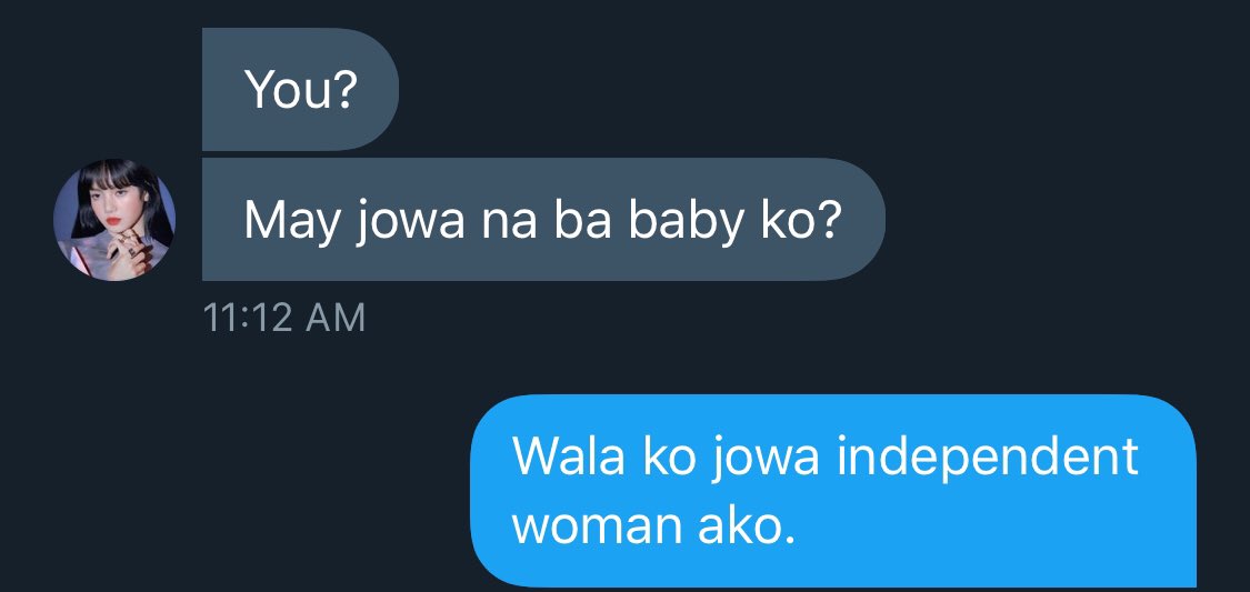 Sabi ko lang dati hindi ako mag jojowa as a joke I don’t think its a joke anymore-

Lf: son-in-law ni mama