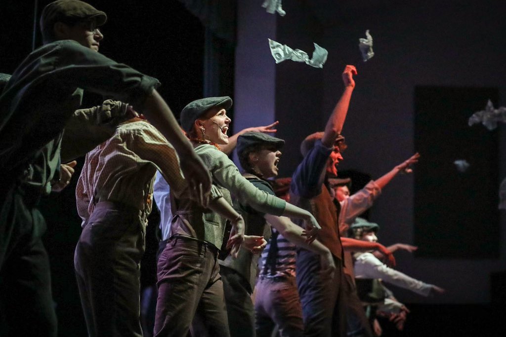 melaniewcometa's tweet photo. Preview for Newsies is history! 🗞❤️Our show opens tomorrow! 

Don’t have your tickets yet? What are you waiting for?? This is a MUST. SEE. PRODUCTION. 

Tickets: https://t.co/mHueNRCHNG https://t.co/UhHy9cjdMK