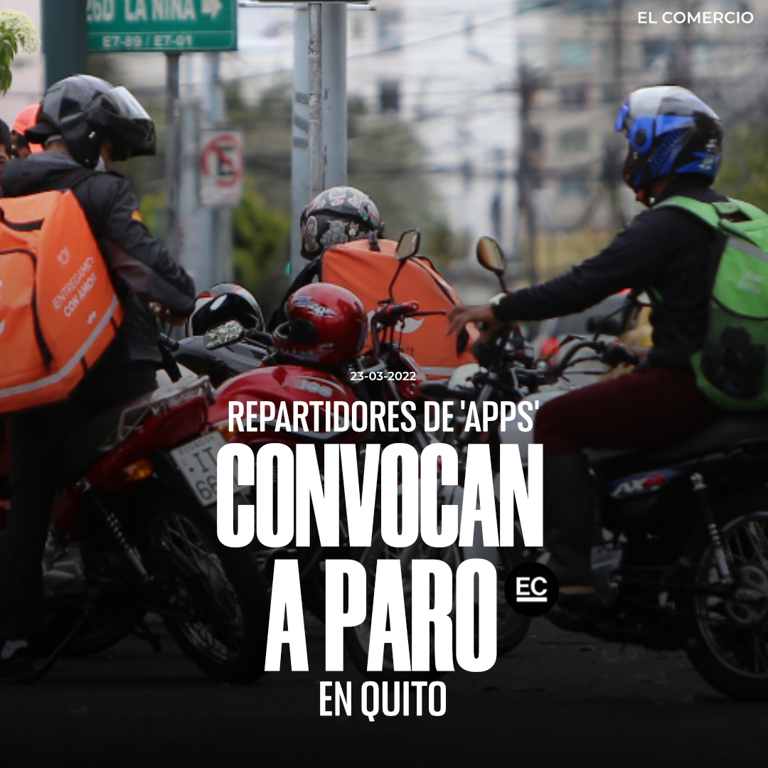 #ATENCIÓN | El Frente de los Trabajadores de Plataformas Digitales del #Ecuador (Frenapp) se movilizará en #Quito. ¿Qué exigen al Gobierno? » bit.ly/36JEnjp