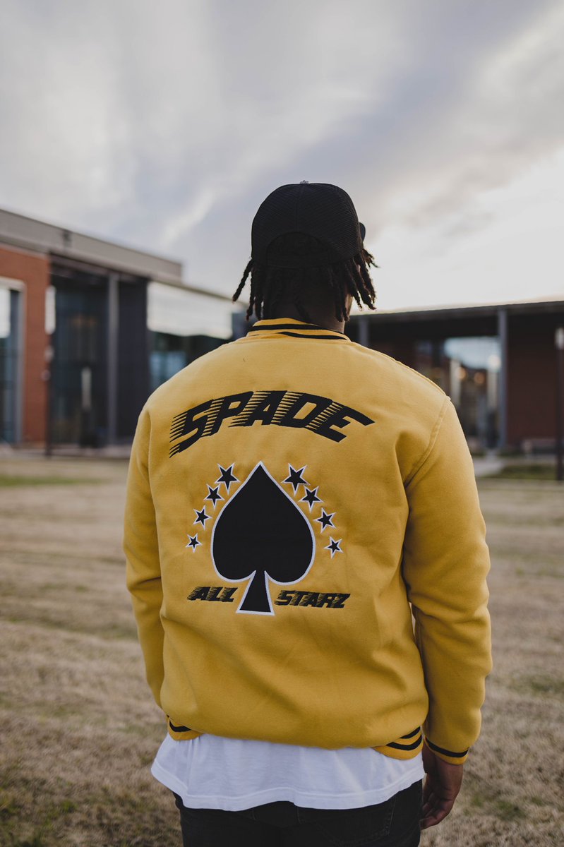 Spade “Michigan” &amp; “Bulls” Varsity Jackets🔥 Available for purchase online now‼️ Let us know what else you wanna see♠️ #spadeway Tag a artist you can see wear this in the comments‼️