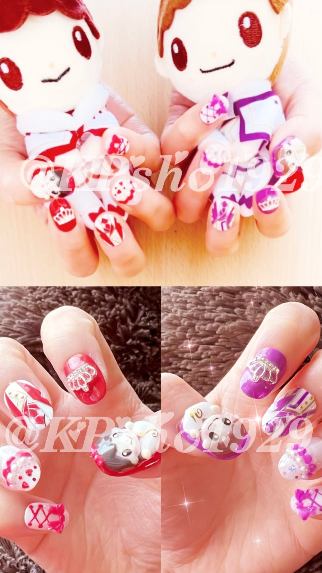 ネイルチップオーダーページ ちびぬい はぴぬい ちょっこりさん 推しネイル