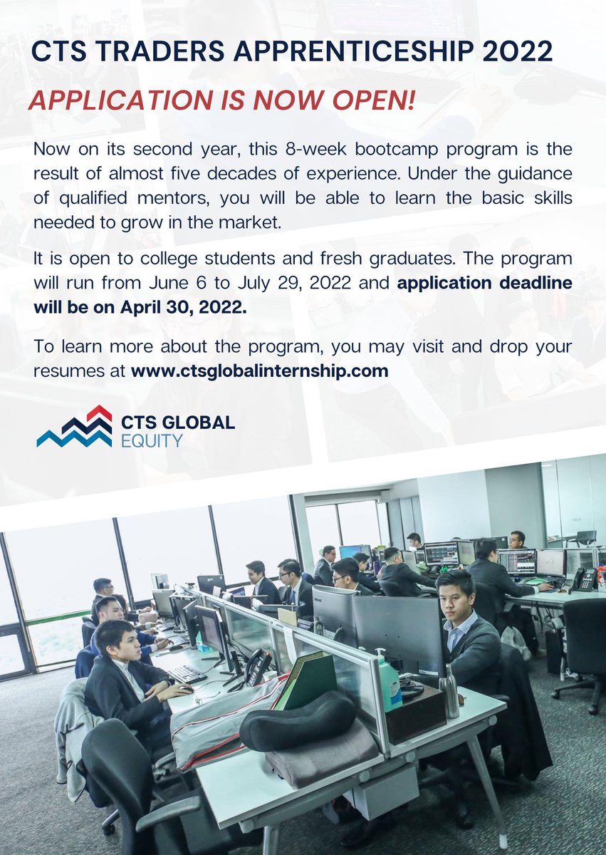 sheenaklorenzo's tweet photo. CTS Global Internship application now open! 

https://t.co/9bymqtUJfa https://t.co/qZRvb4bntz