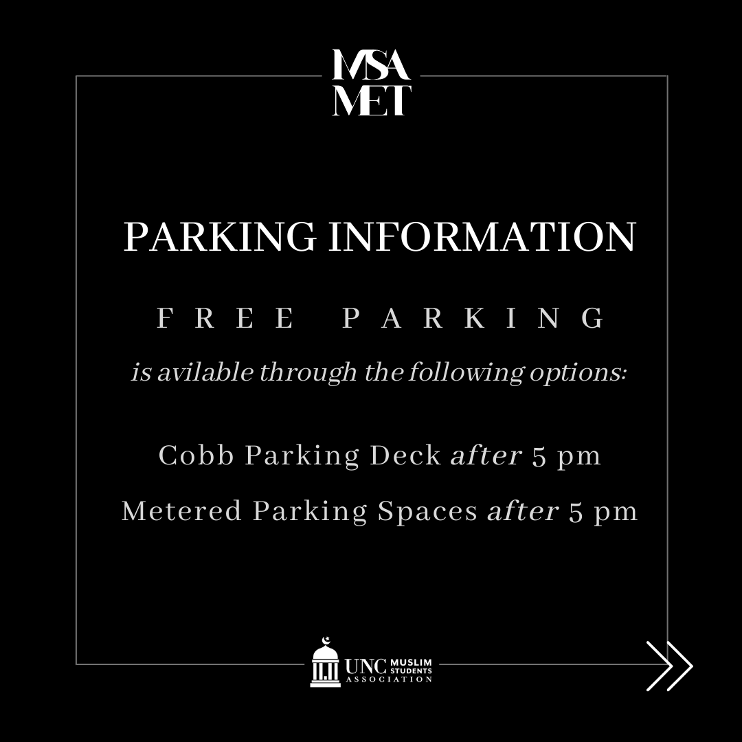uncmsa's tweet photo. Assalaamu alaikum! Here are some important logistics for MSA MET. See you all soon! [Btw, it's not too late to buy tickets! Link in bio :)] https://t.co/Sgm2tr6rkl