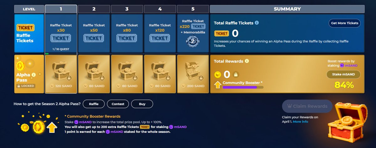 dimperheart's tweet photo. @TheSandboxGame I just participated in the daily #SandboxAlphaS2Contest for a chance to earn up to 1,000 $SAND! Starting March 22 - Ticket Day. Check out my screenshot below!
👇 #SandboxAlphaS2 https://t.co/lVKAG2GCrN