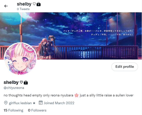 reonasnyubara's tweet photo. thanks for all the good times here! I'll be moving to @chiyureona feel free to req ill just decline if i don't want us to interact (don't take it to heart) !! bye byeeee 💕💕 https://t.co/74cabZ4NPk