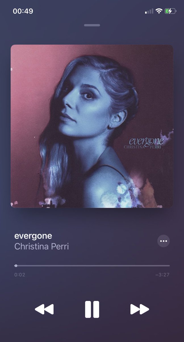 willrobertreal's tweet photo. And just like that, she did it again. Beautiful lyrics, touching melody and a real medicine to my sore soul. @christinaperri #evergone ππΌπ https://t.co/lpN96hqTrO