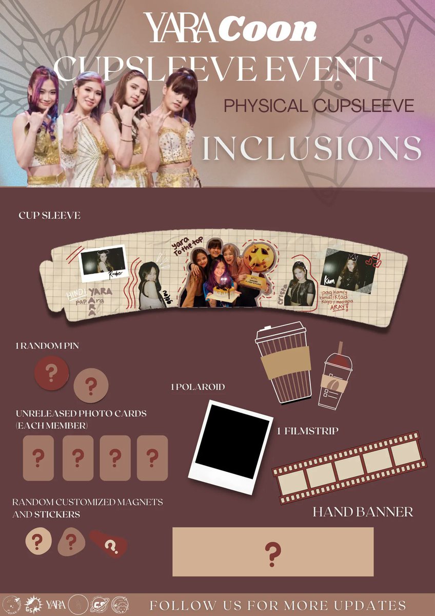 [📢040922 | YARACoon Physical Cupsleeve Event]

Are you ready for the exciting SURPRISES (👀🦋) waiting for you? Come and join us to our Physical Cupsleeve Event! ☕

Just fill out the registration form to secure your slot: forms.gle/QEgxJ1HzxW6o13…

<a href="/official__yara/">YARA</a> #YARAPH #YARA