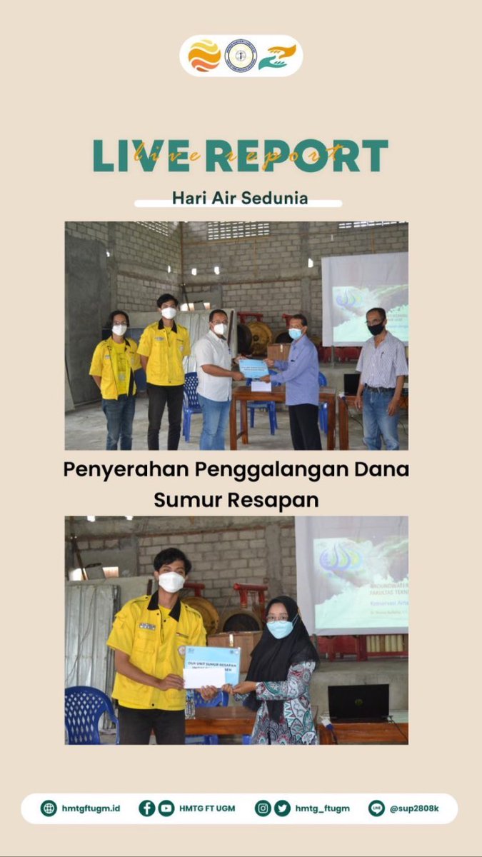 gwwg_ugm's tweet photo. [LIVE REPORT]
WORLDWATERDAY 2022
Groundwater : Make the Invisible Visible

GWWG x HMTG-FT UGM x FKWA

📅 : 24 Maret 2022
📍 : Dusun Mraen

#WorldWaterDay2022 #GROUNDWATER #UNWATER #GWWG #WWD2022 #ugm https://t.co/DCl1D3kCq2