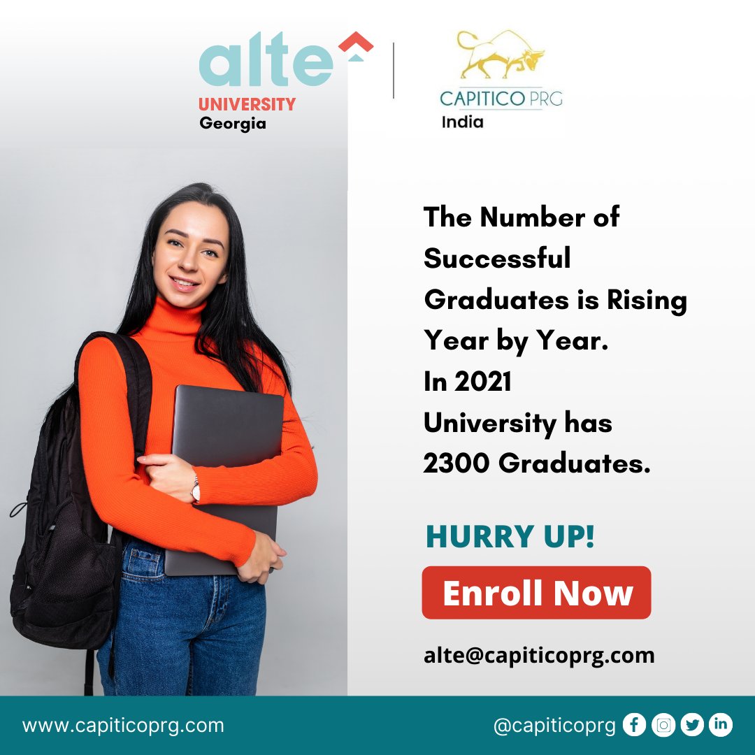 capiticoprg's tweet photo. Enroll Now
.
.
The Number of Successful Graduates is Rising Year by Year. In 2021 University has 2300 Graduates.
.
.
#capiticoprg #education #alte #medical #consulting https://t.co/GfoKUQaaJU