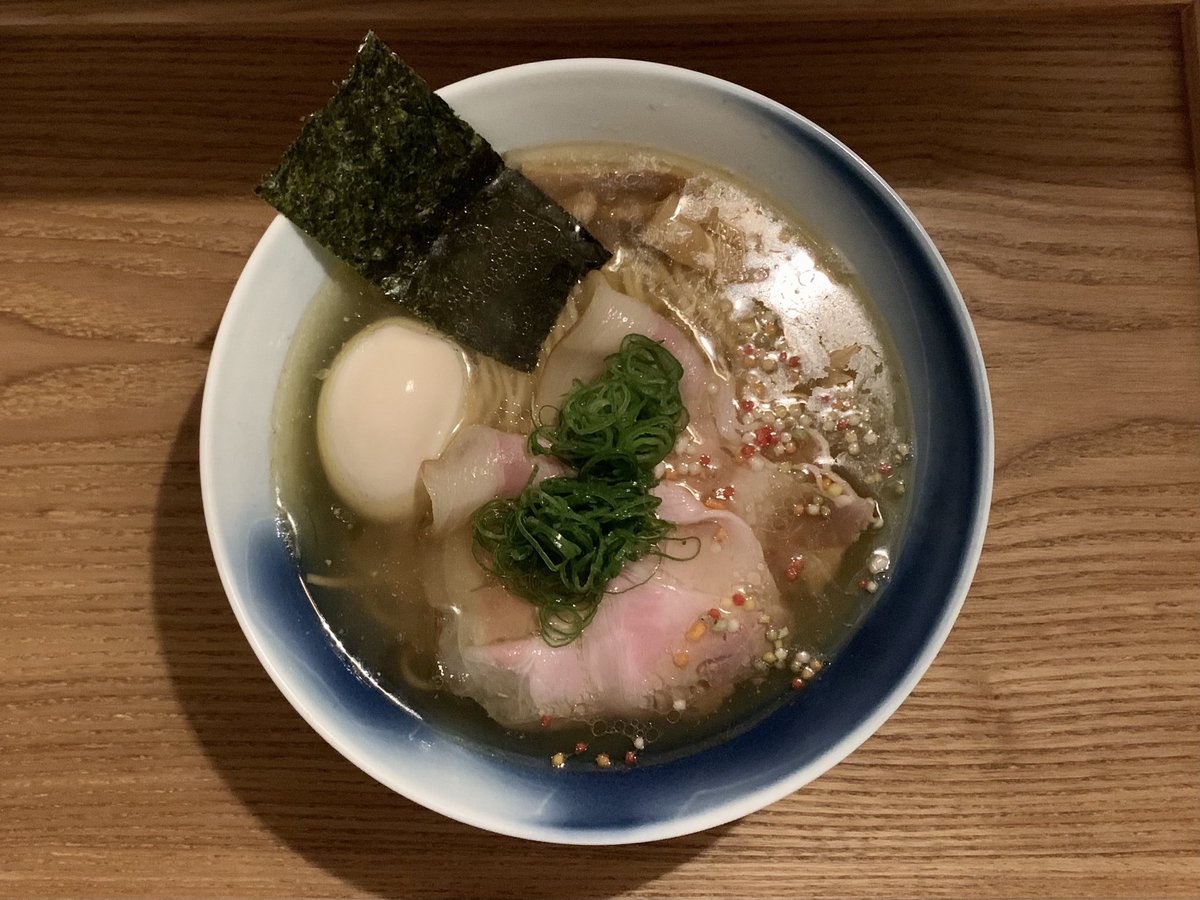 【RAMEN 渦雷】辻堂 味玉塩RAMEN 味玉地鶏脂まぜSOBA いつかの渦雷。閉店最終日。噛み締めながらいただいた。ありがとう。 212,213